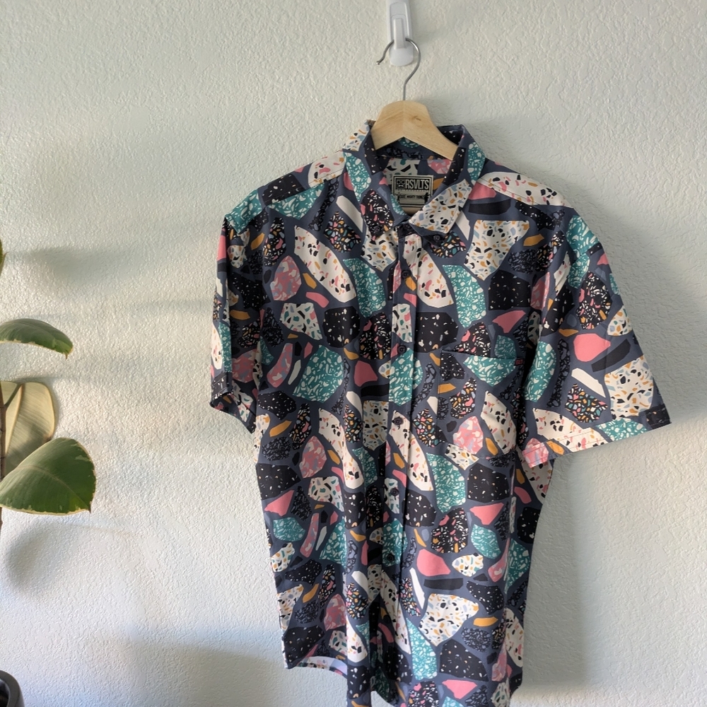 RSVLTS Rock Party Short Sleeve Button Up